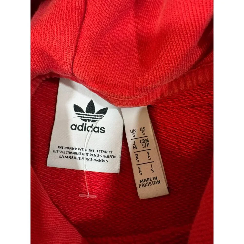 Adidas Red Pullover Hoodie Size Small